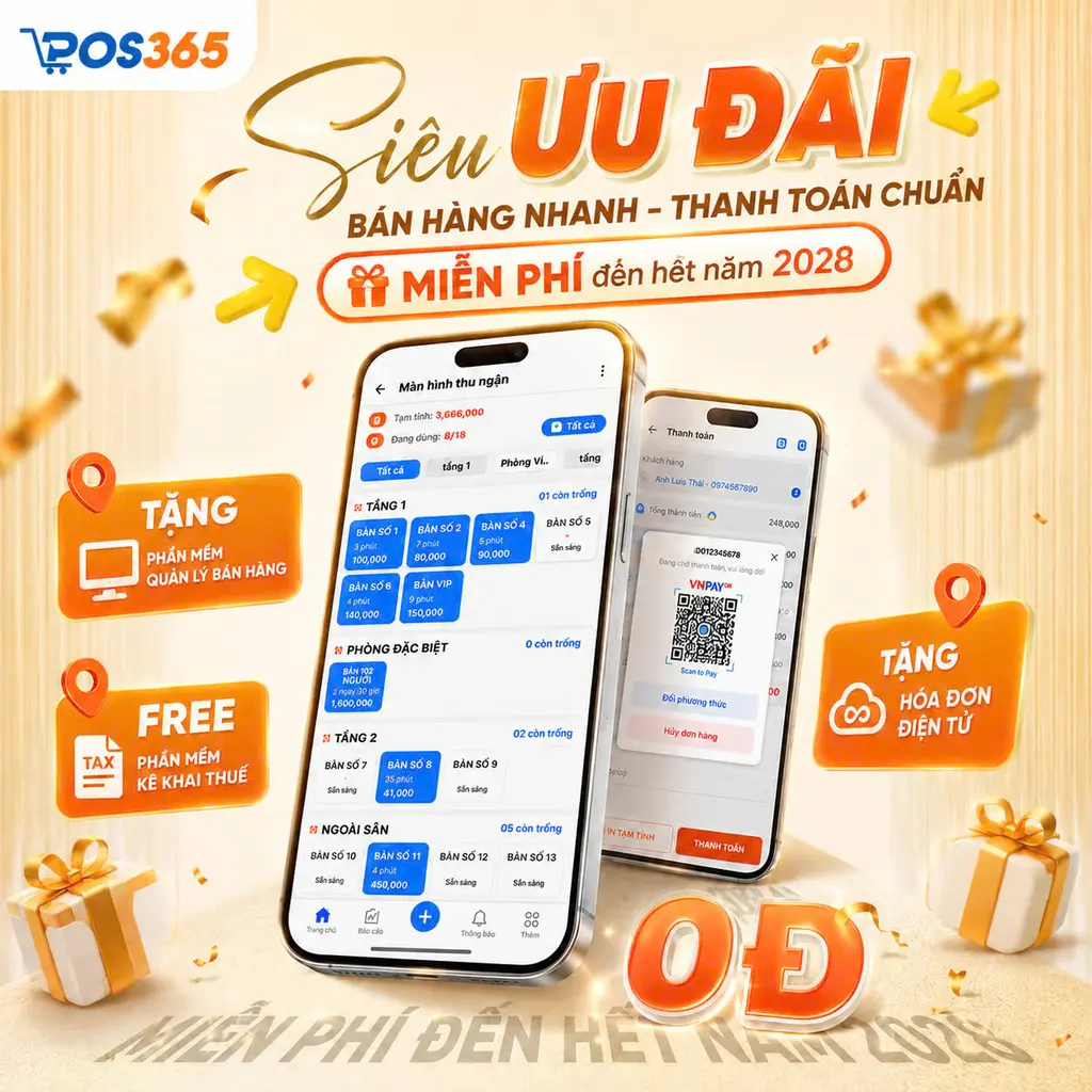 POS365 miễn ph&iacute; 3 năm sử dụng phần mềm quản l&yacute; b&aacute;n h&agrave;ng
