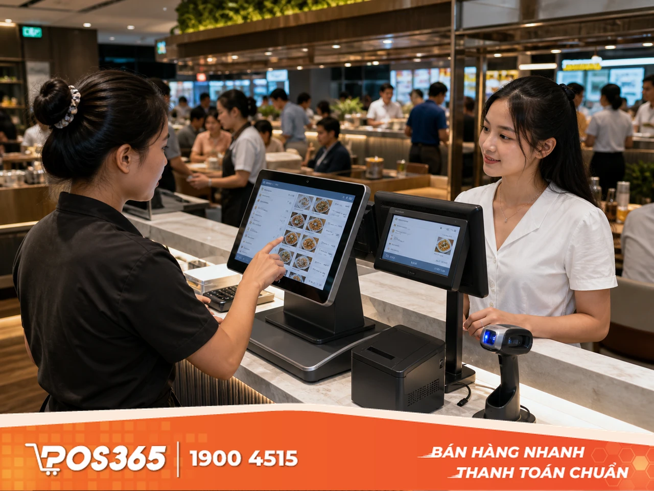 POS365 Sunmi T2 Hai Màn Hình cho siêu thị, nhà hàng