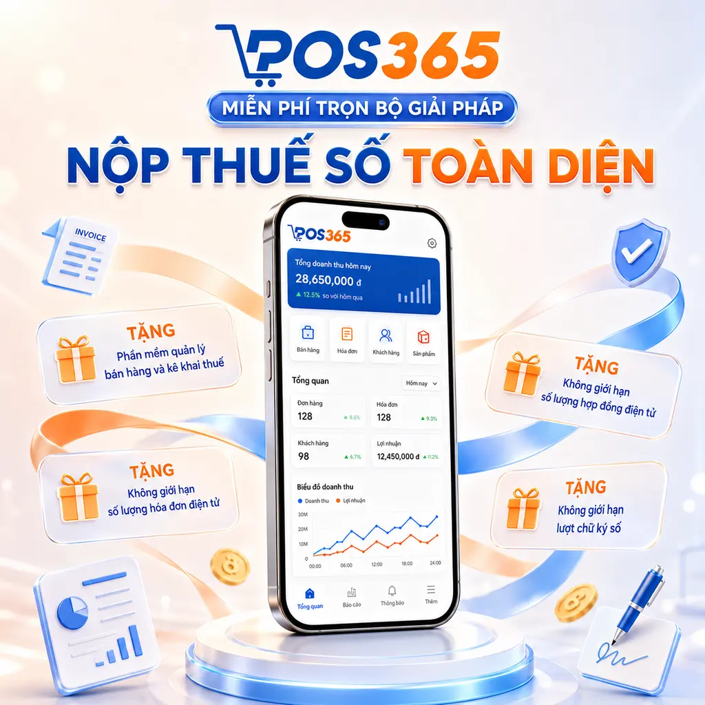 POS365 tặng miễn phí phần mềm bán hàng