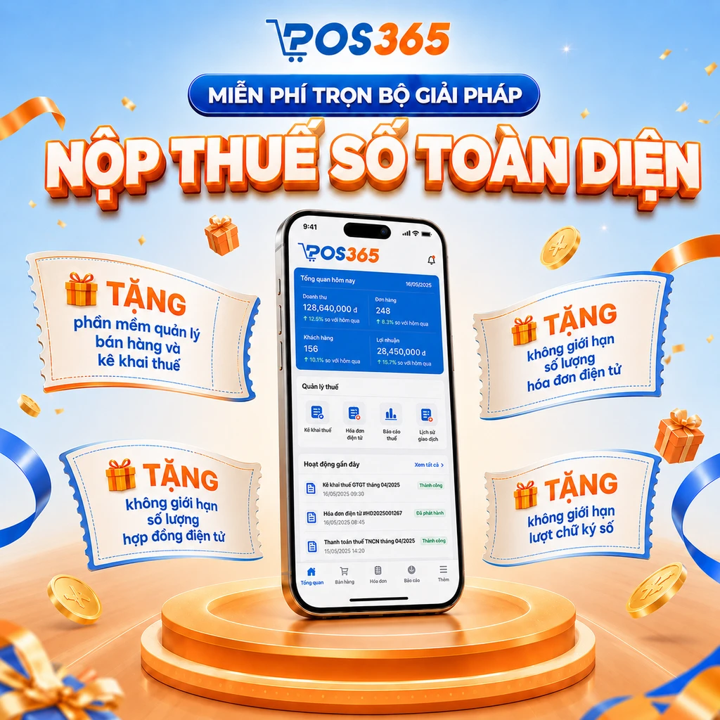 POS365 ưu đãi miễn phí phần mềm bán hàng toàn quốc đến 2028