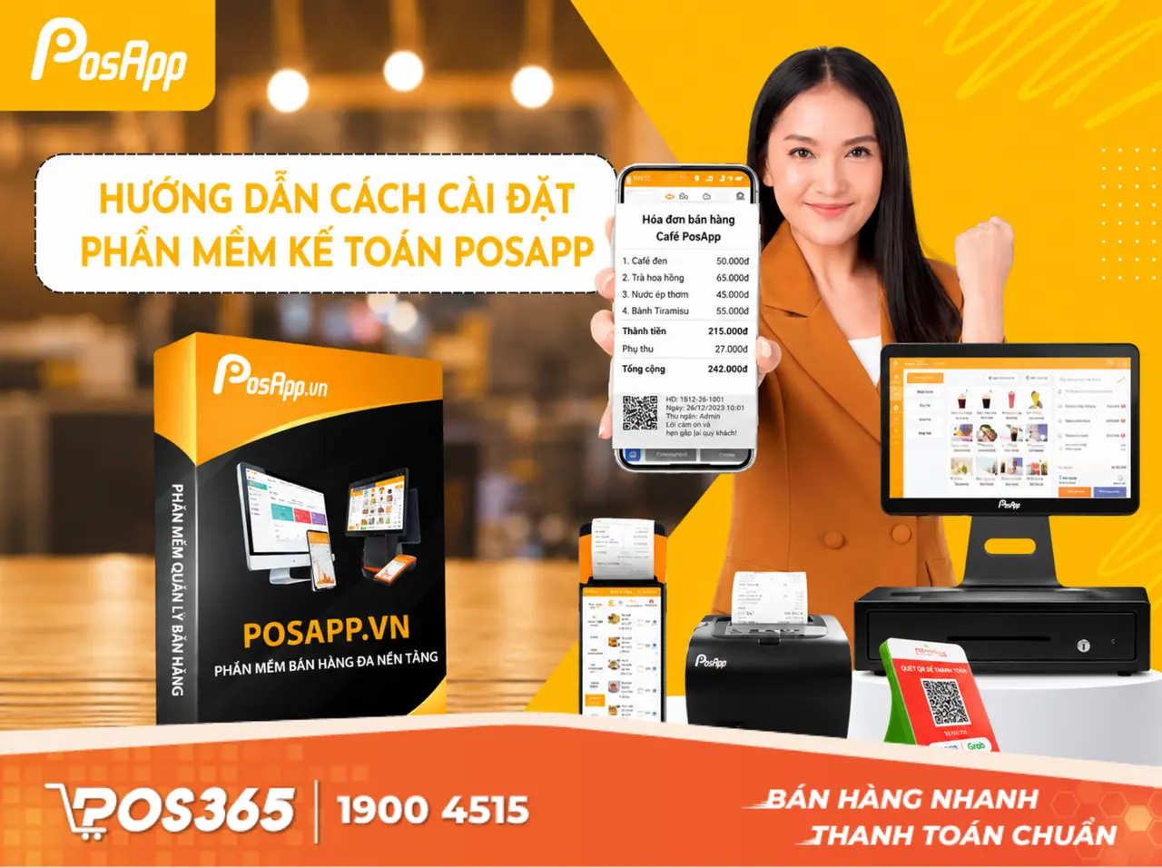 Posapp sở hữu giao diện đơn giản, dễ sử dụng