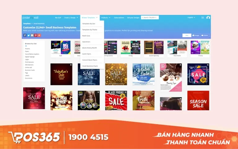 Poster My Wall - Ứng dụng tạo menu đẹp mắt