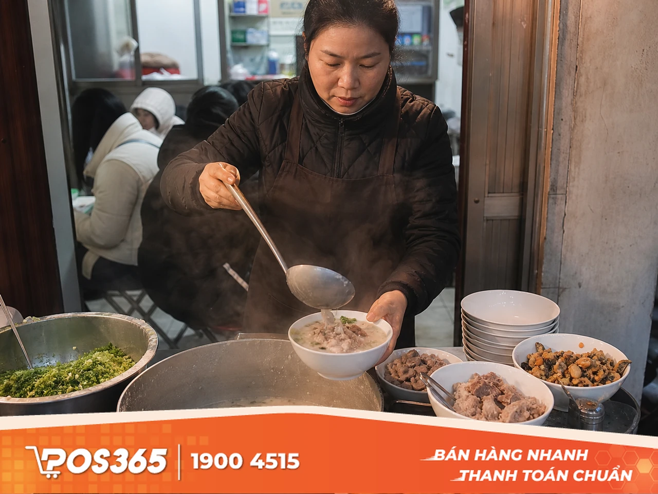 Quán cháo sườn cháo trai và cháo lòng