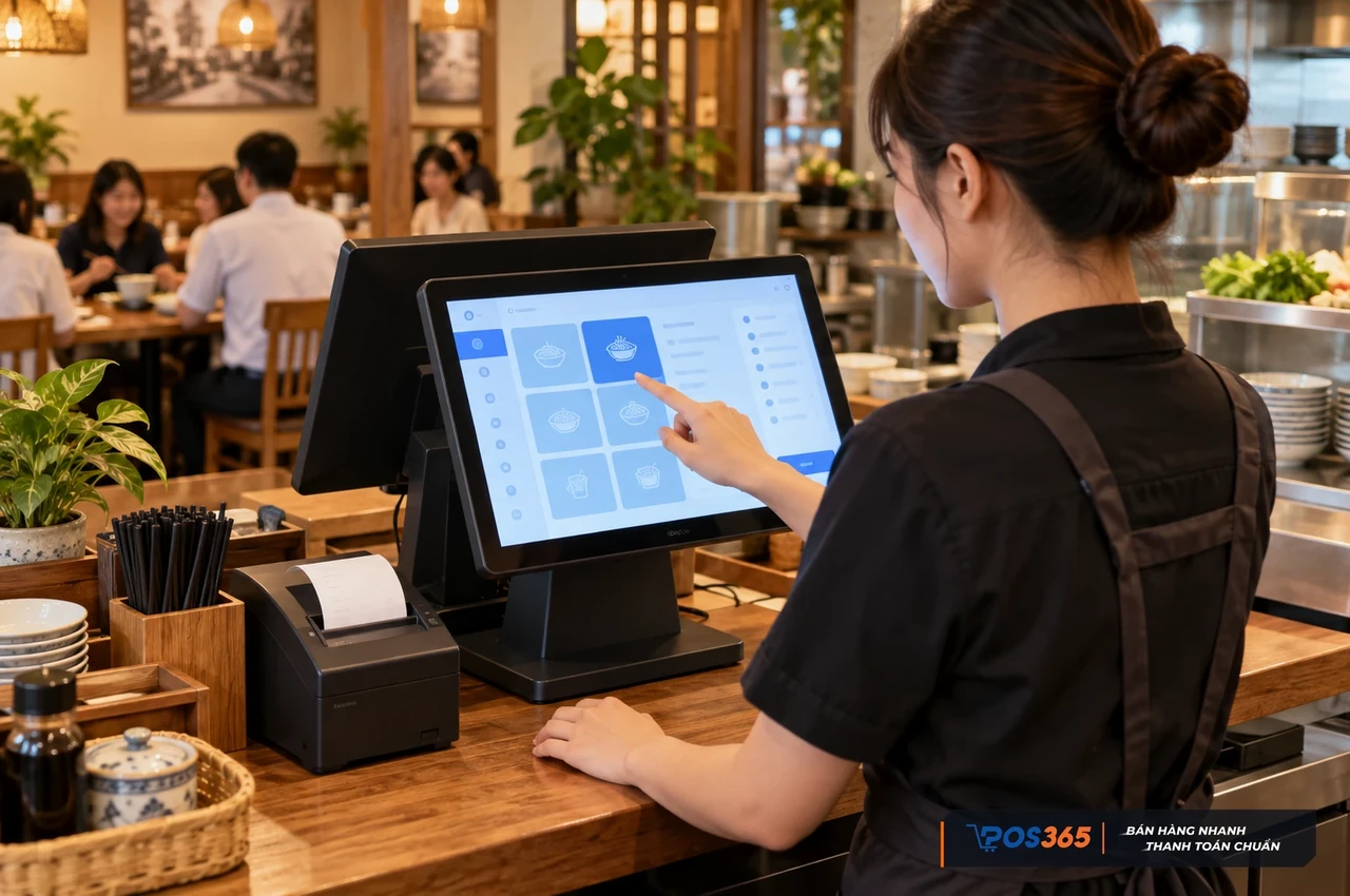 Quản lý đơn hàng tại quầy nhà hàng