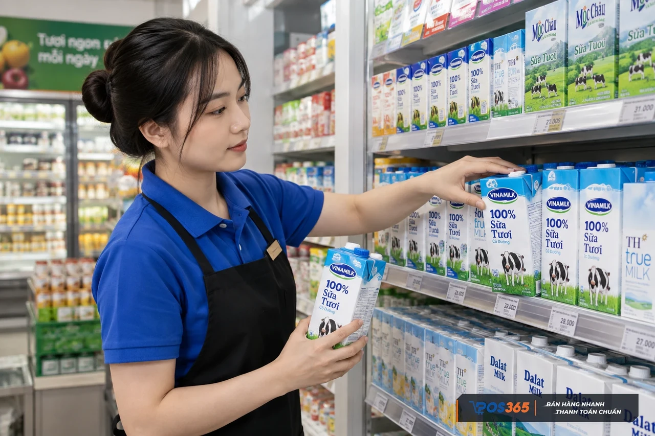 Quản l&yacute; hạn d&ugrave;ng sữa theo FEFO