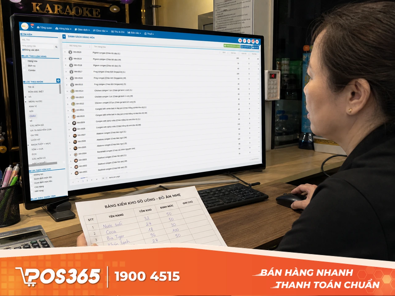 Quản l&yacute; kho h&agrave;ng v&agrave; định lượng Combo chống hao hụt