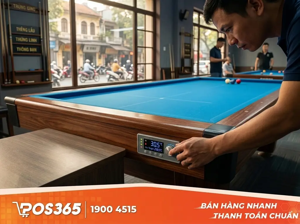 Quản lý và tối ưu hóa dàn sưởi bàn bida 3 băng