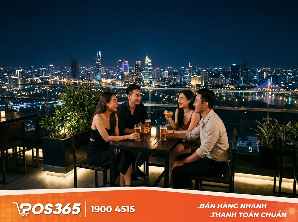 Qu&aacute;n nhậu Rooftop (S&acirc;n thượng) phong c&aacute;ch Speakeasy