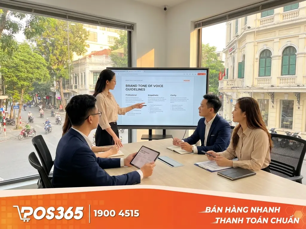 Quy định giọng văn (Tone of Voice) nằm trong Guideline