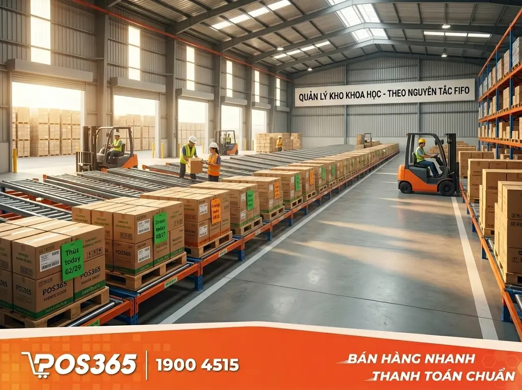Quy hoạch kho bãi và áp dụng nguyên tắc FIFO