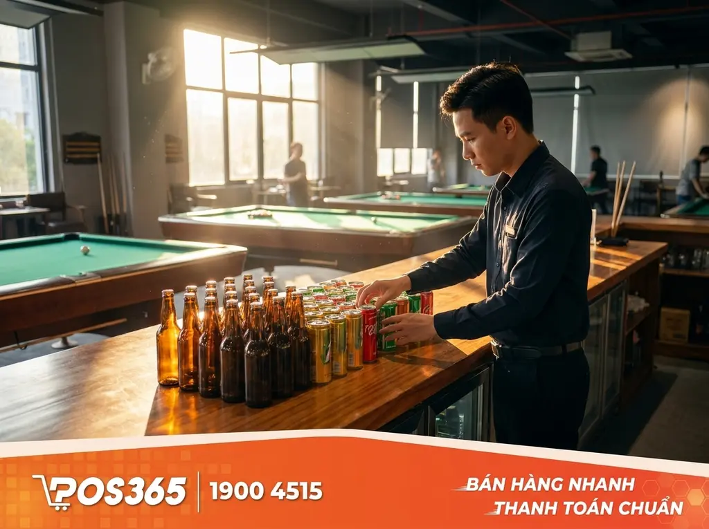Quy tắc thu hồi vỏ chai rỗng và lon đã khui để đối chiếu cuối ca