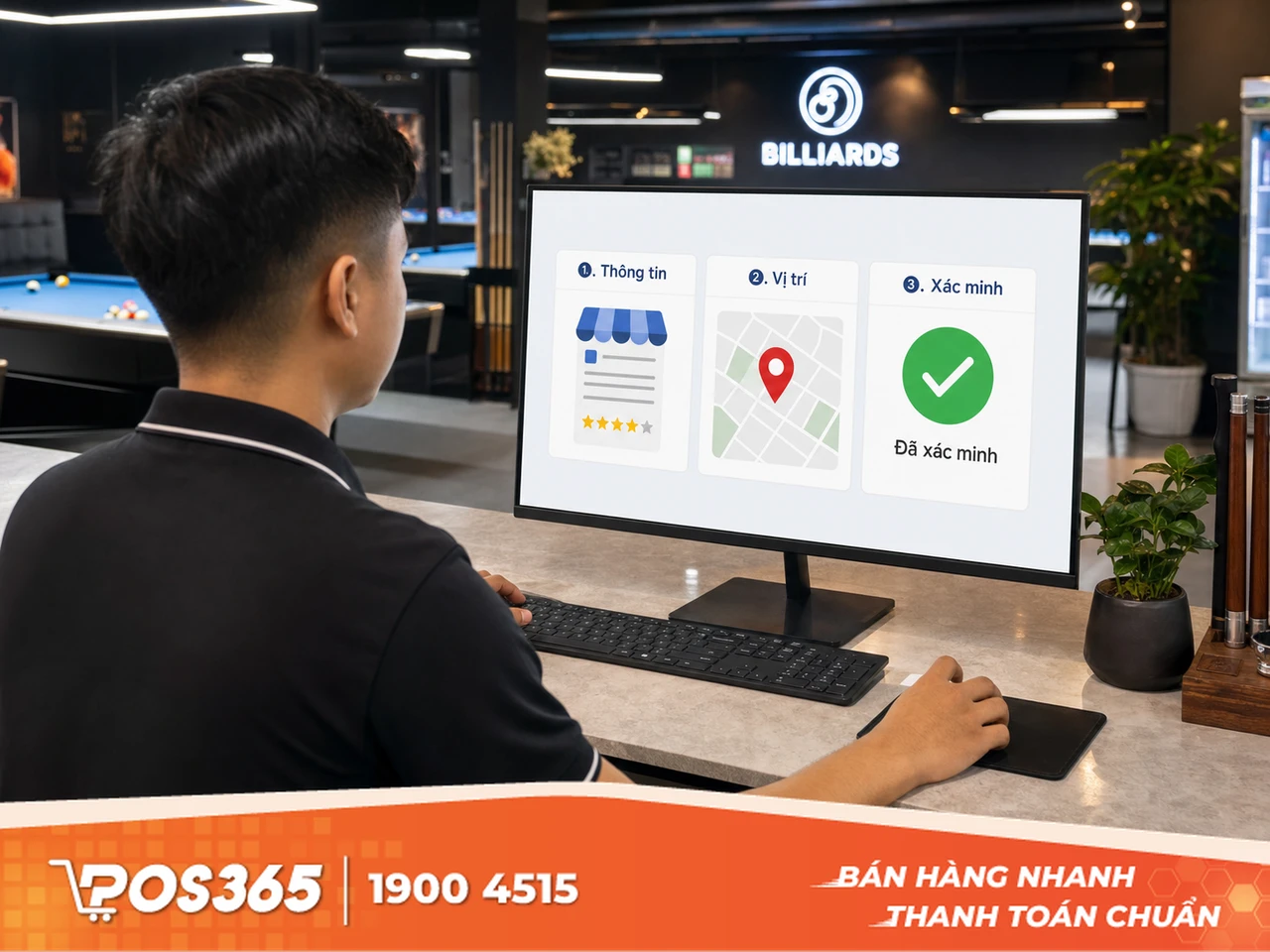 Quy trình 3 bước đưa quán bida lên Google Maps và xác minh thành công