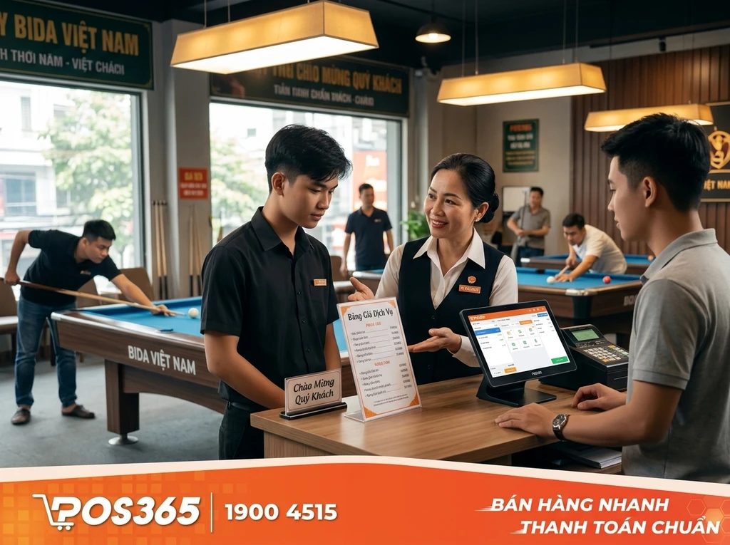 Quy trình đào tạo nhân viên đón khách và thông báo phí trước khi sử dụng dịch vụ