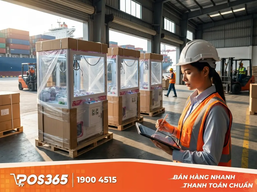 Quy tr&igrave;nh l&agrave;m thủ tục hải quan th&ocirc;ng quan m&aacute;y gắp th&uacute;