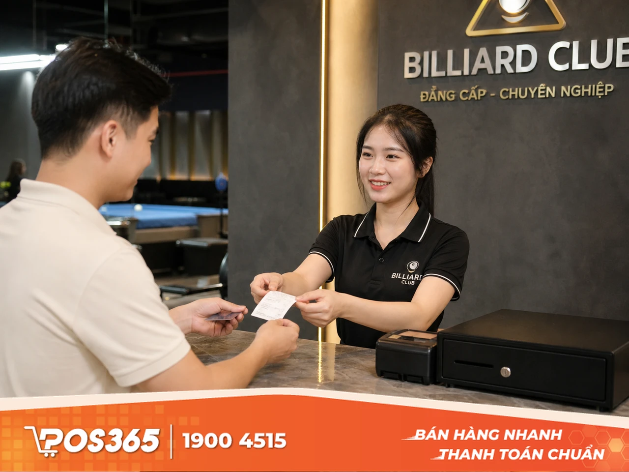 Quy tr&igrave;nh vận h&agrave;nh tại quầy thu ng&acirc;n Bida chặt chẽ