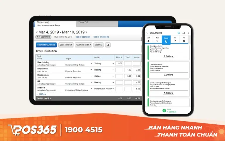 Replicon - Giải ph&aacute;p chấm c&ocirc;ng & quản l&yacute; thời gian to&agrave;n diện