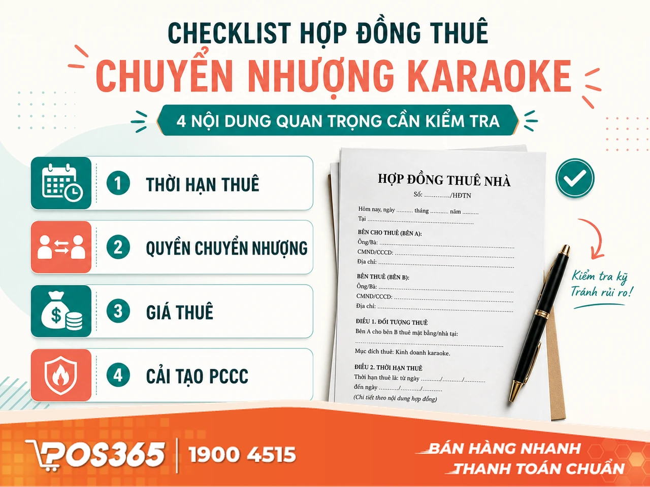 Rủi ro từ hợp đồng thuê mặt bằng với chủ nhà