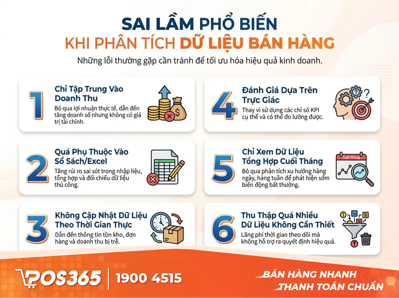 Sai lầm phổ biến khi phân tích dữ liệu bán hàng