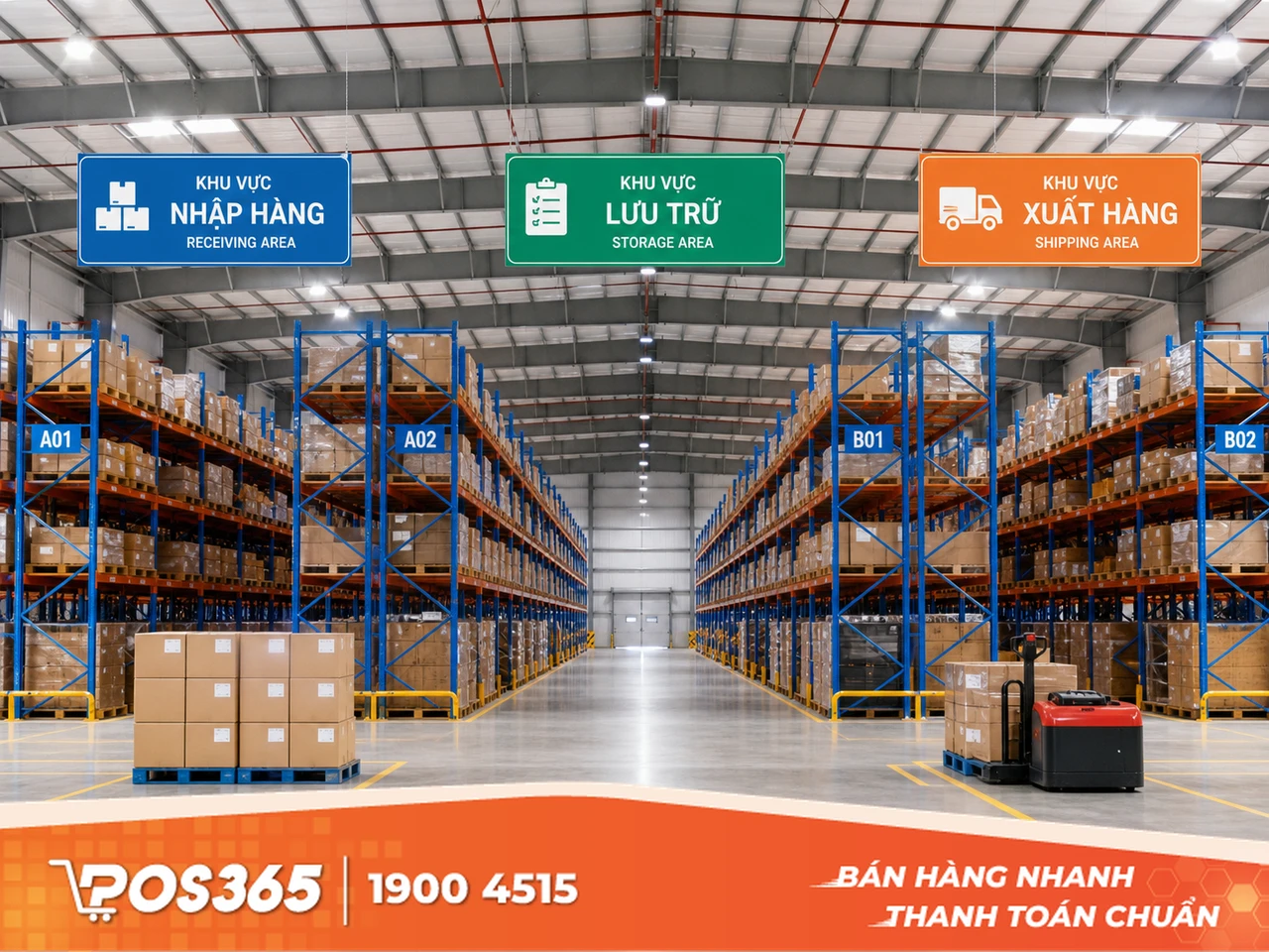 Sắp xếp kho h&agrave;ng th&ocirc;ng minh v&agrave; khoa học