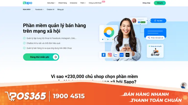 Sapo POS - Giải pháp bán hàng điện nước đa kênh