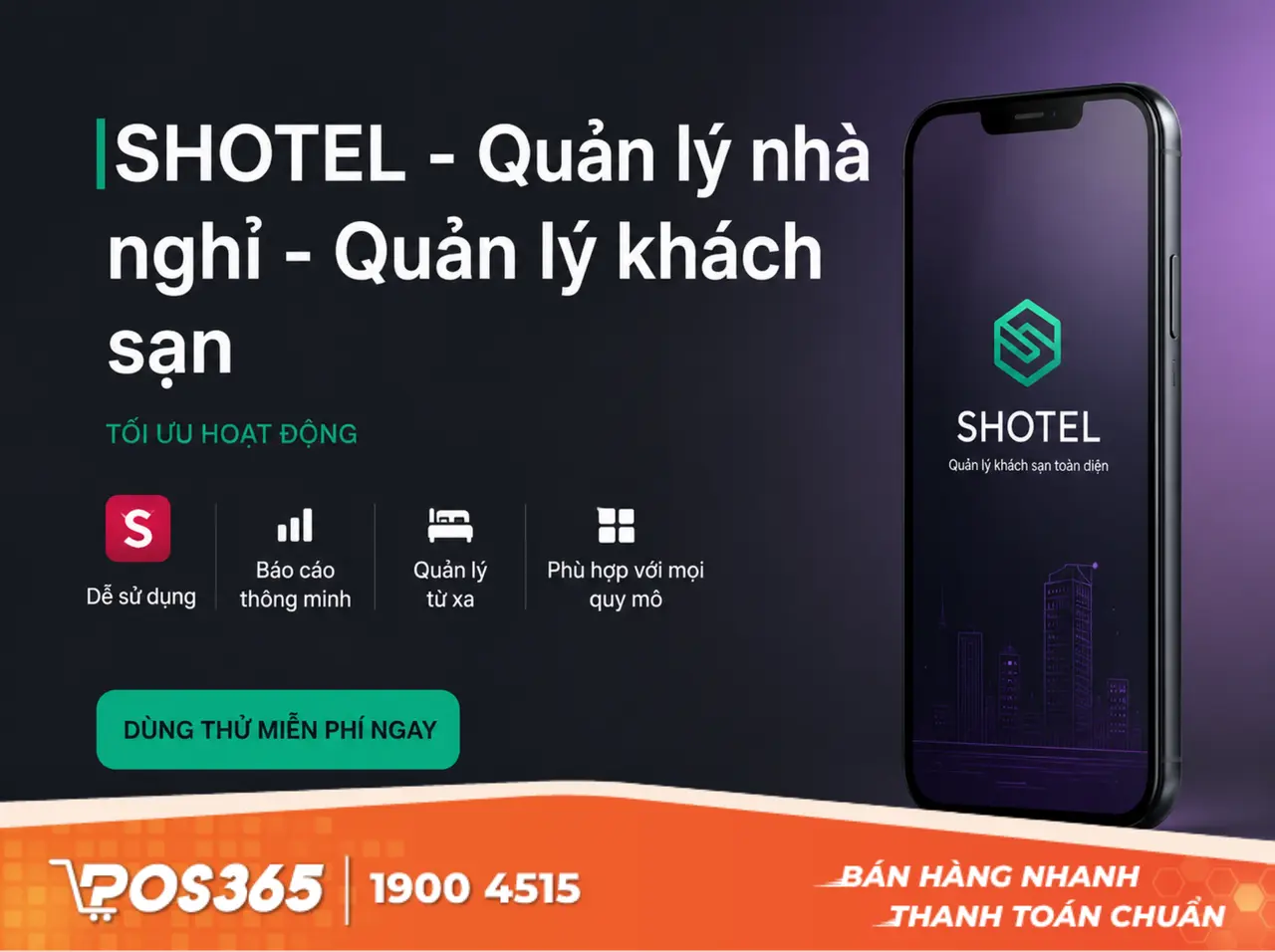 Phần mềm quản lý khách sạn SHOTEL