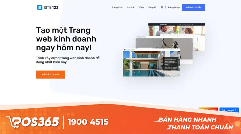 Site123 - Tối ưu hóa sự đơn giản, tích hợp SEO cơ bản