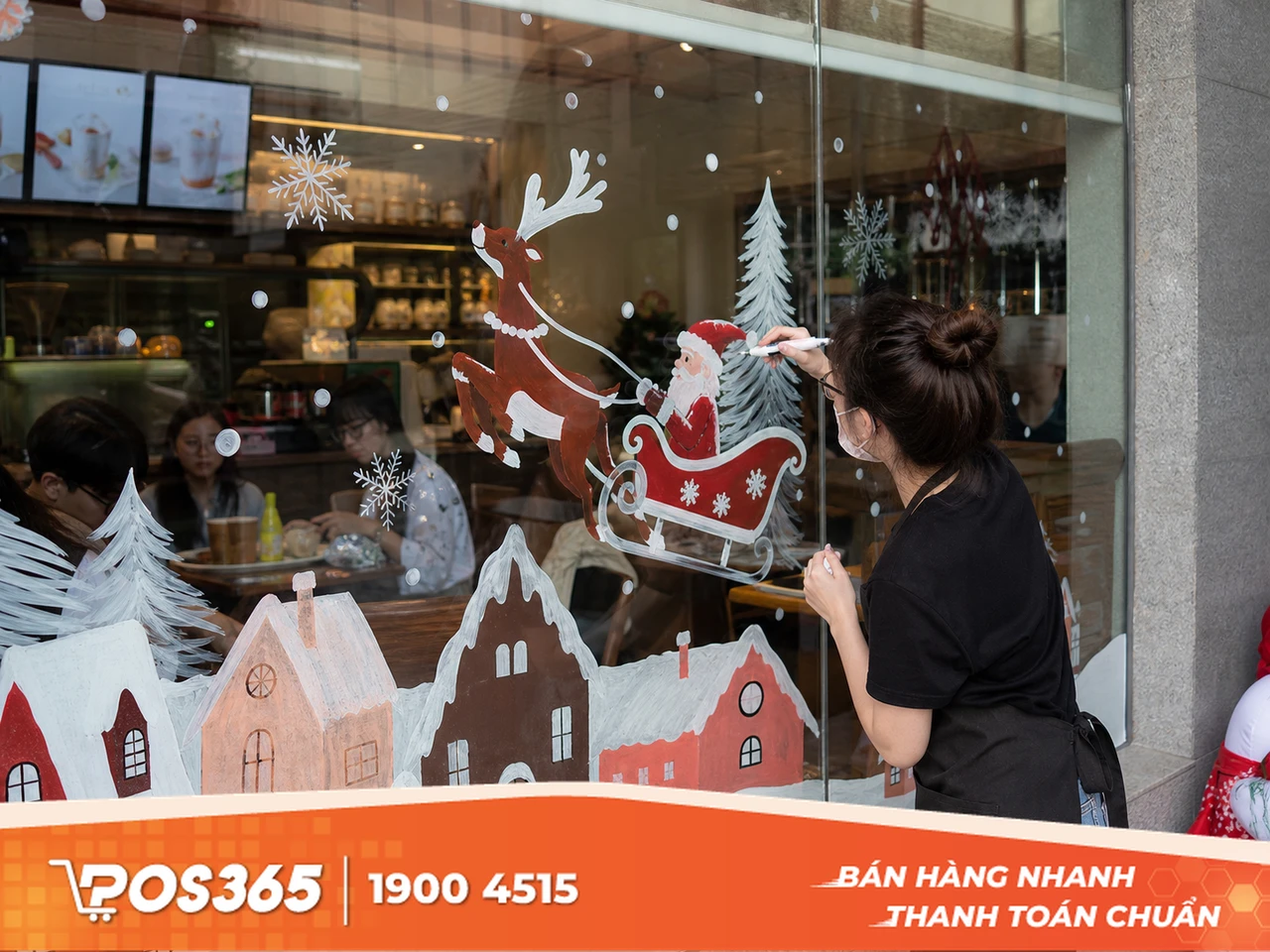 Sử dụng decal d&aacute;n k&iacute;nh v&agrave; họa tiết vẽ tay
