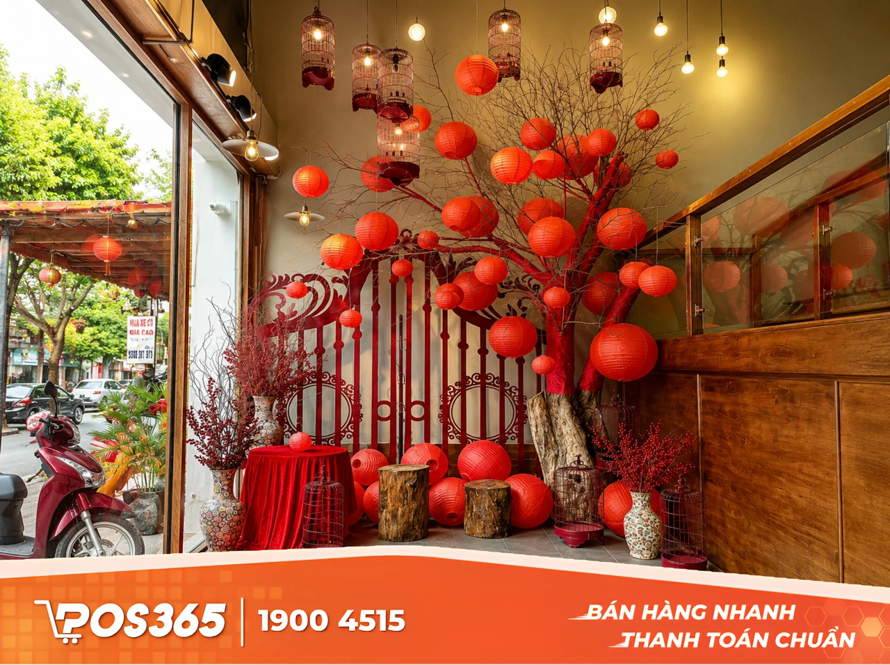 Sử dụng đèn lồng đỏ và tối ưu hệ thống ánh sáng ấm