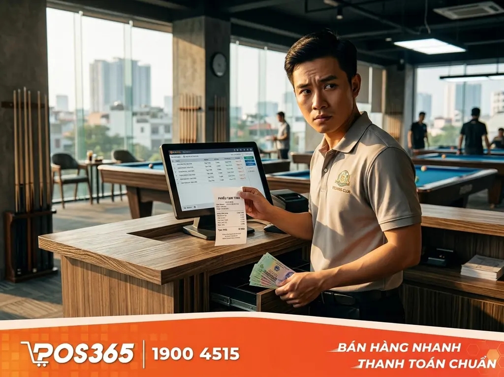 Sử dụng hóa đơn tạm tính để thu tiền khách