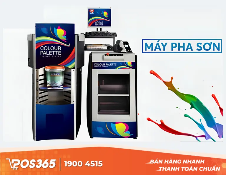 Sử dụng máy pha màu vi tính thay vì ôm hàng pha sẵn