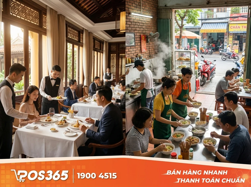 Sự khác biệt cốt lõi trong quy trình phục vụ giữa các mô hình nhà hàng