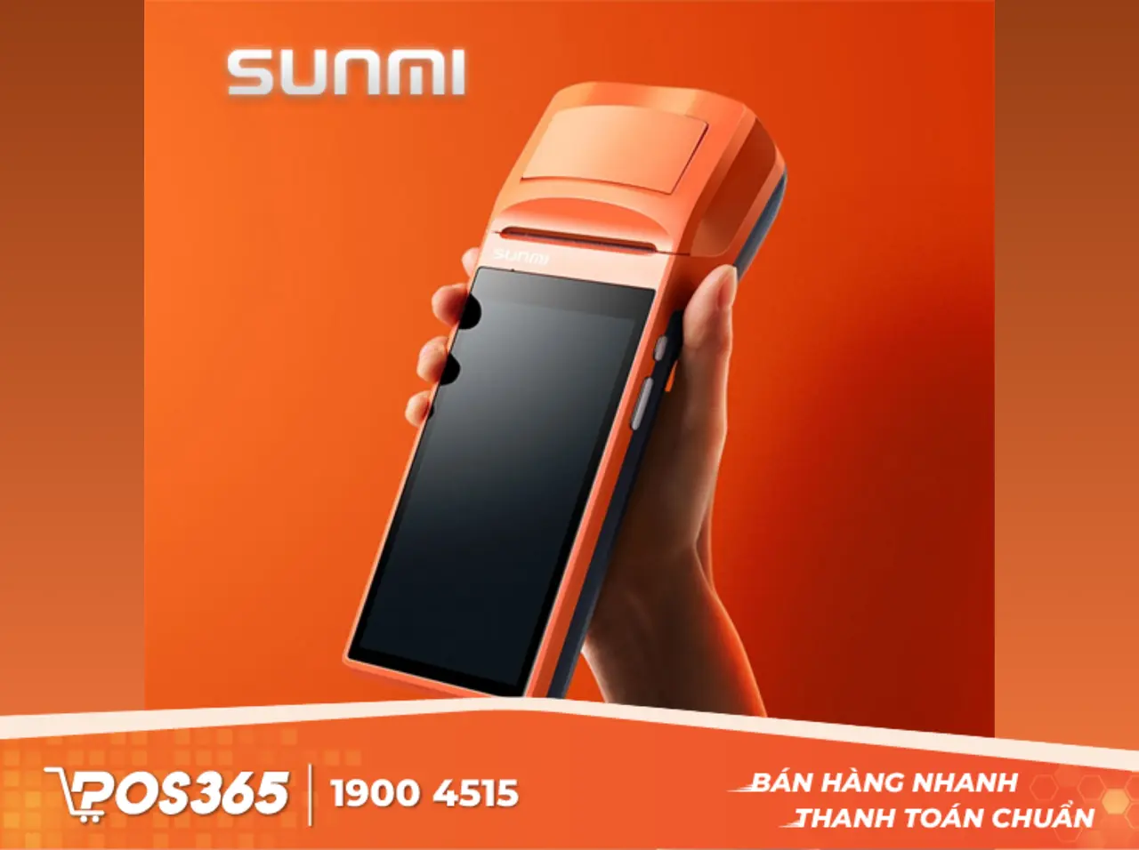 Máy bán hàng tích hợp máy in nhiệt Sunmi V1S
