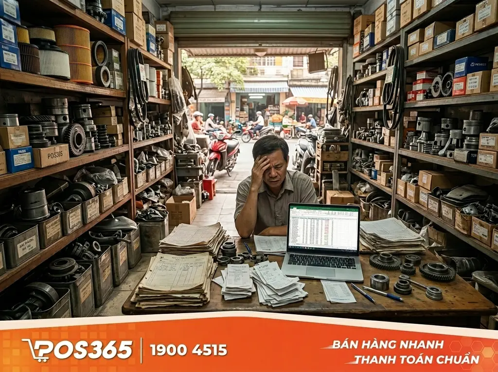 Tại sao Excel v&agrave; sổ s&aacute;ch bất lực trước gian h&agrave;ng phụ t&ugrave;ng &ocirc; t&ocirc;?