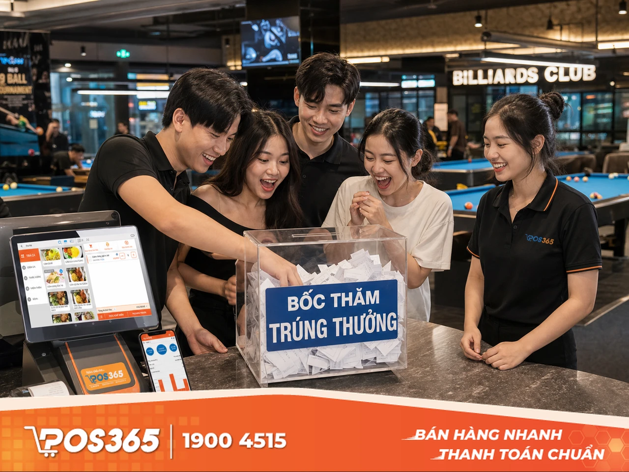 Tại sao mini-game v&agrave; bốc thăm tr&uacute;ng thưởng thu h&uacute;t kh&aacute;ch cho qu&aacute;n bida?