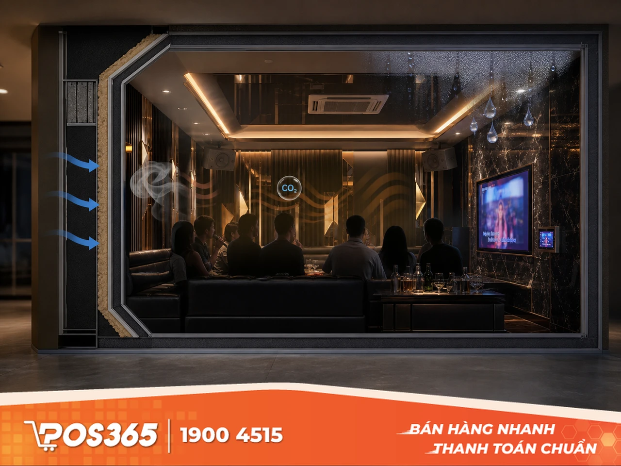 Tại sao phòng karaoke thường bị ngột ngạt và ám mùi hôi?