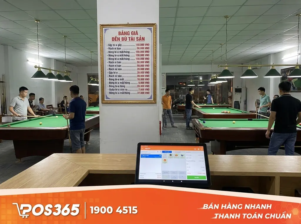 Tại sao quán bida bắt buộc phải niêm yết bảng giá đền bù tài sản?
