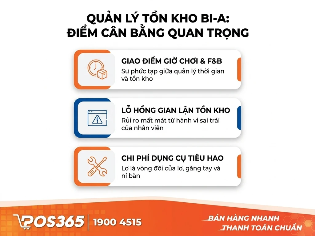 Tại sao quản l&yacute; kho qu&aacute;n bida lại l&agrave; b&agrave;n c&acirc;n tử huyệt g&acirc;y thất tho&aacute;t doanh thu?