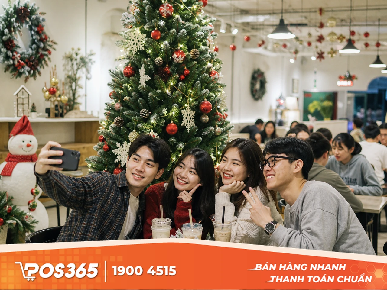 Tại sao qu&aacute;n tr&agrave; sữa cần đầu tư trang tr&iacute; dịp Noel?
