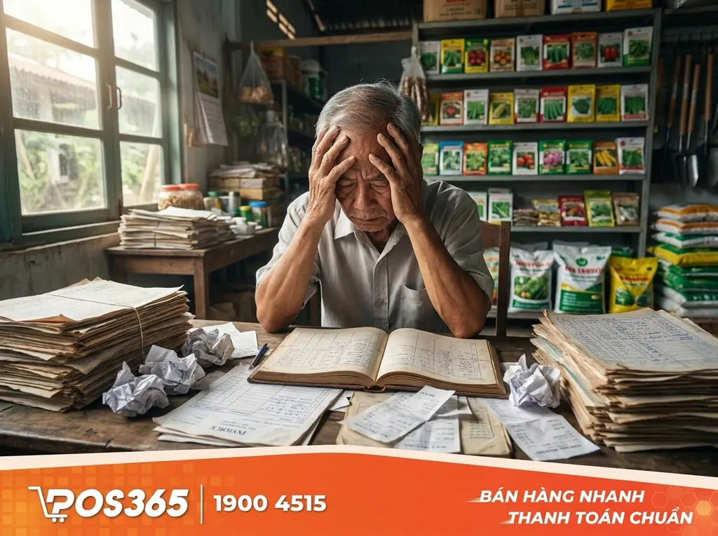 Tại sao sổ sách truyền thống đầu hàng trước cửa hàng vật tư nông nghiệp?