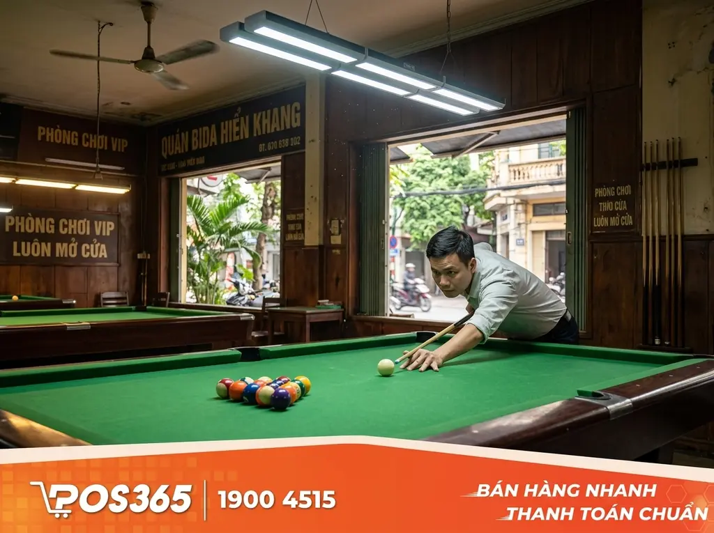 Tại sao thiết kế &aacute;nh s&aacute;ng b&agrave;n bida chuẩn quyết định 80% trải nghiệm của cơ thủ?