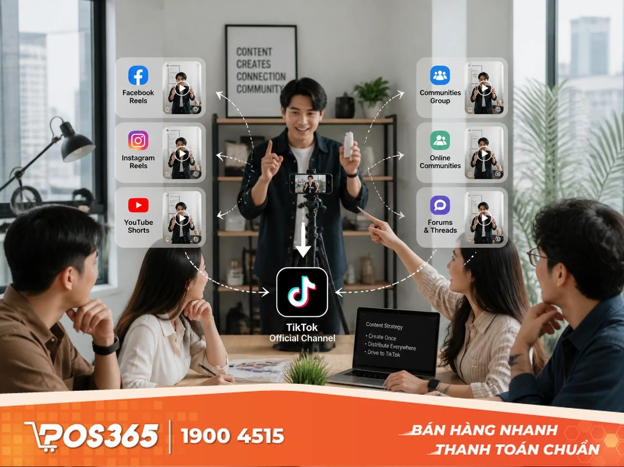 Tận dụng đa nền tảng để kéo traffic về TikTok