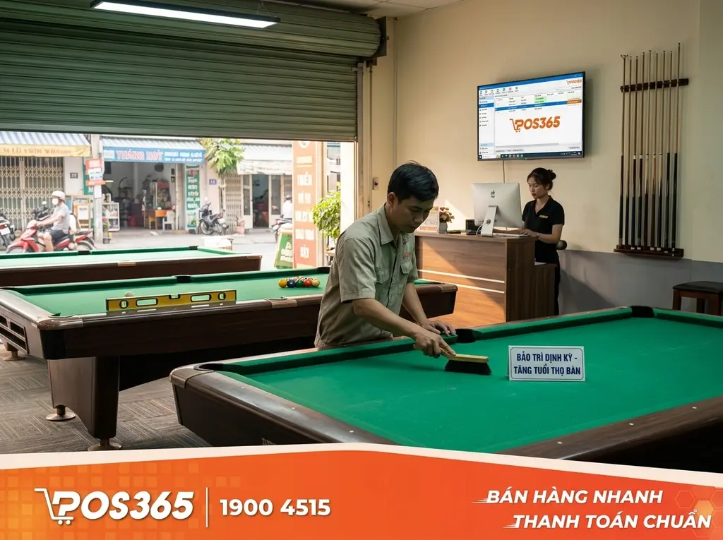 Tần suất bảo dưỡng định kỳ th&iacute;ch hợp cho qu&aacute;n bida