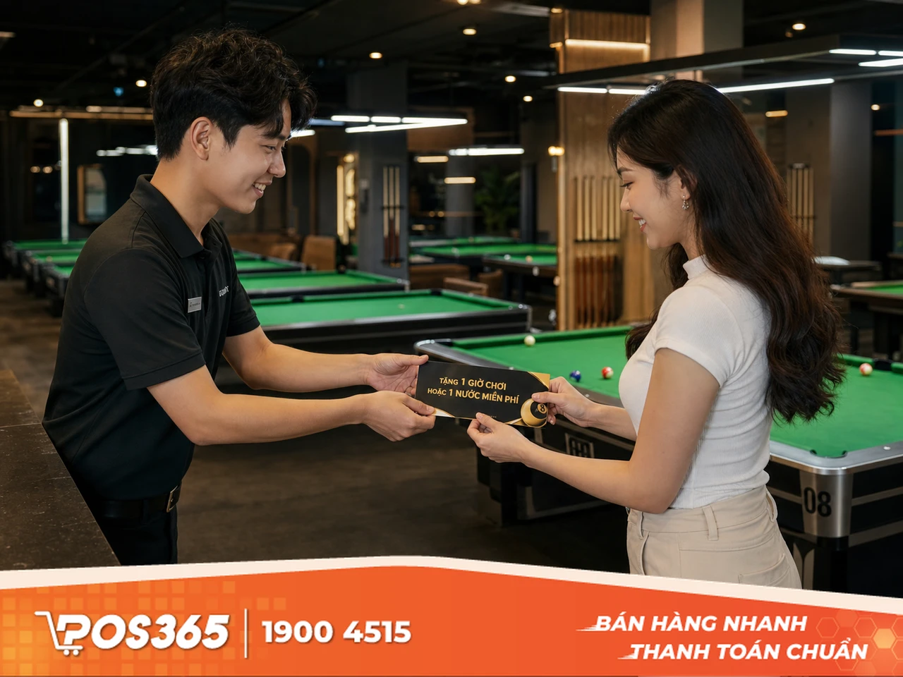 Tặng voucher giờ chơi hoặc nước uống miễn phí để kích thích feedback