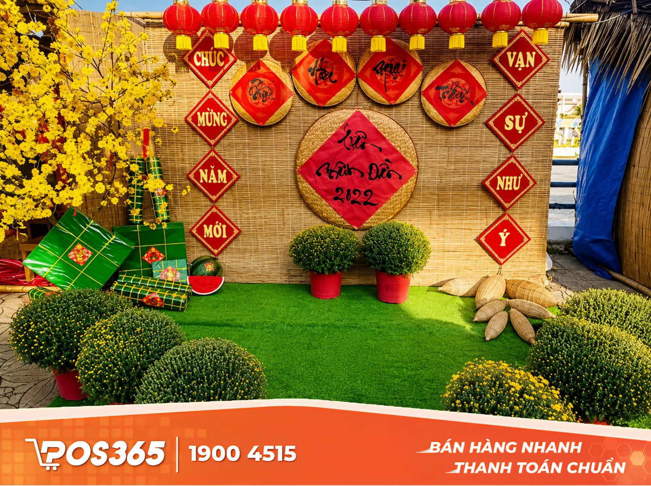 Tạo góc check-in "sống ảo" với tiểu cảnh Tết