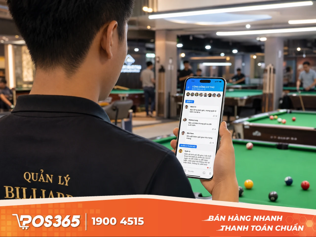 Tạo nhóm Zalo cộng đồng cơ thủ của quán để tiếp nhận đóng góp