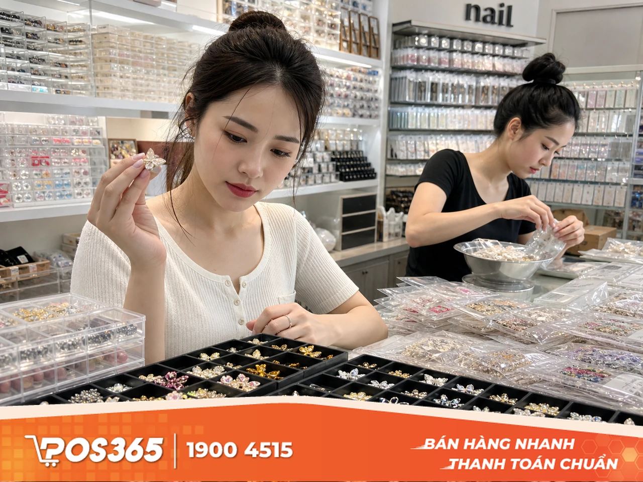 Thế giới phụ kiện nail 39 phân phối charm đá giá rẻ