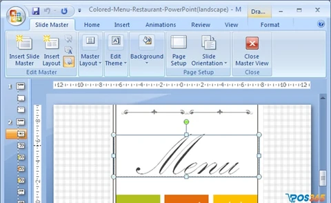 Thiết kế menu quán cafe bằng PowerPoint