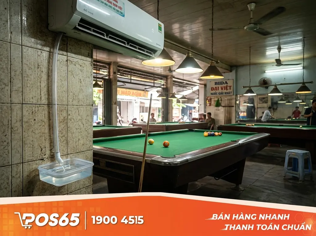 Th&ocirc;ng ống tho&aacute;t nước ngưng v&agrave; m&aacute;ng chứa nước