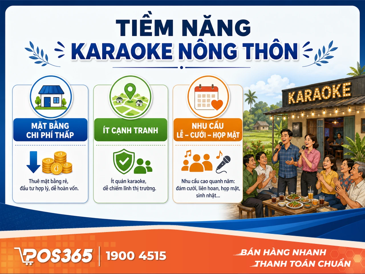 Tiềm năng kinh doanh qu&aacute;n karaoke tại khu vực n&ocirc;ng th&ocirc;n