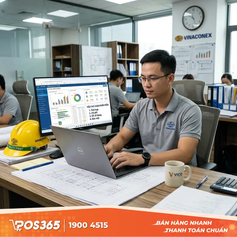 Tiêu chí cốt lõi khi chọn phần mềm quản lý xây dựng